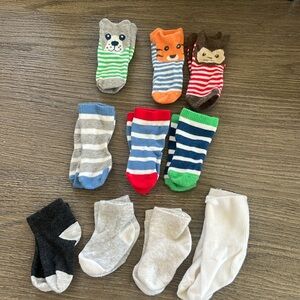 Assortment of baby socks
